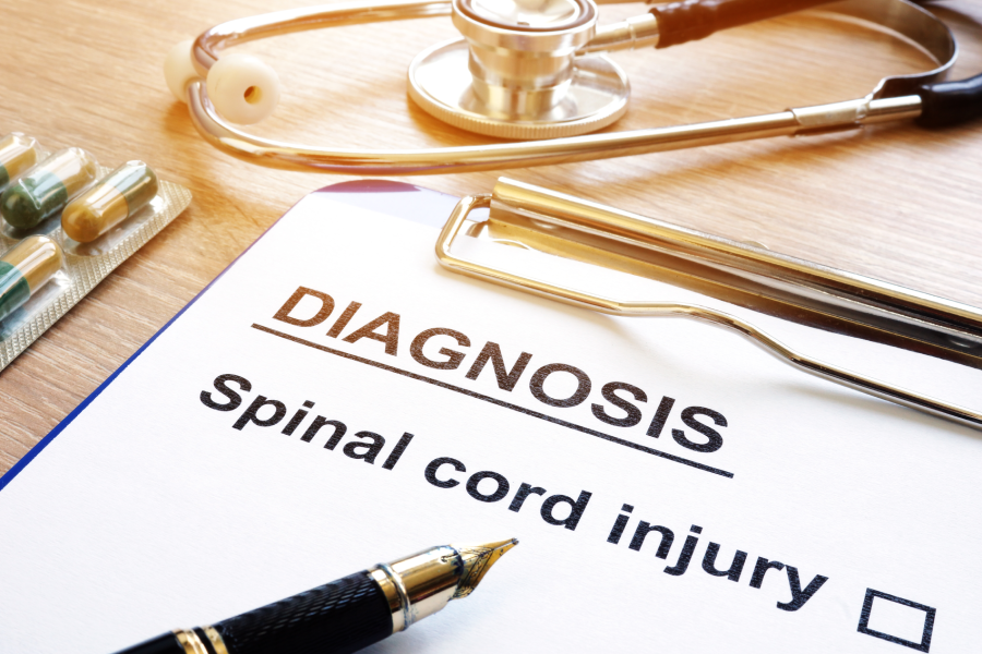 Diagnosis form with Spinal cord injury.